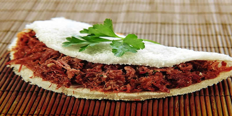Tapioca de Carne Seca